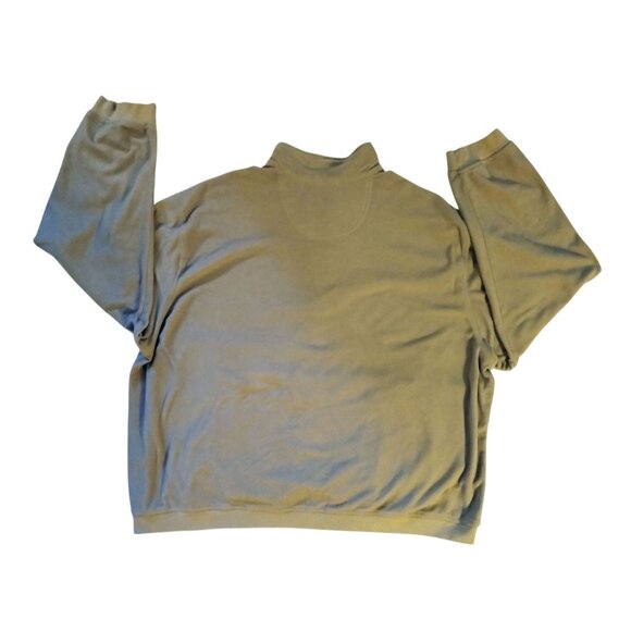 1/4 Zip Pullover Sweatshirt Mens Size XL Izod International Tour GMAC Beige - Picture 13 of 13